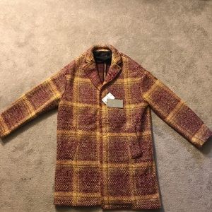 NWT Men’s Zara Topcoat Size Large